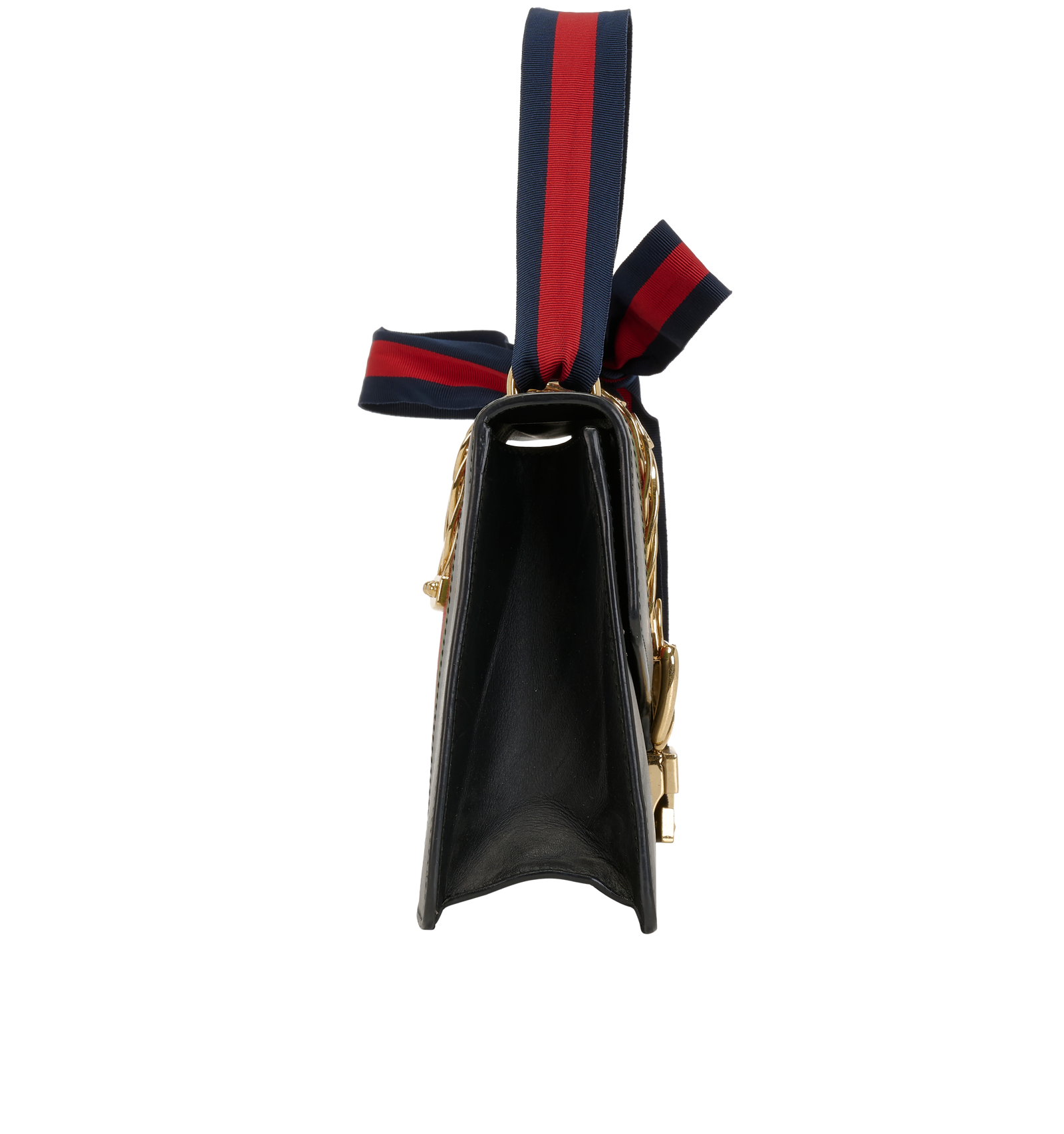 Sylvie, &pound;850, Handbags, Black, Leather, Side view